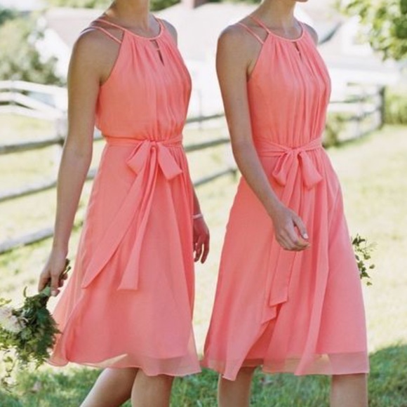 David's Bridal Dresses & Skirts - Coral pink dress